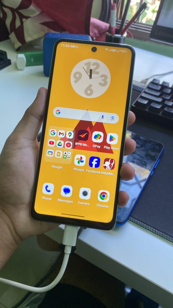 Lava Storm 5G looks like of frant